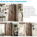 72 Inch Tall Farmhouse Kitchen Pantry Cabinet Stylish Storage Cupboard