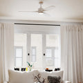 Vaxcel Curtiss Satin Brass Mid Century Modern MCM Wood Propeller Ceiling Fan with LED Light Kit and Remote
