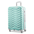 American Tourister Pirouette NXT Hardside Large Checked Luggage with Spinner Wheels Ultramarine