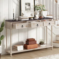 Entryway Console Table with Drawers Stylish Sofa Table