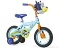 Bluey 12 Inch Kids BMX Bike with Training Wheels, Plush Bag, Steel Frame, Coaster Brake, Ages 3 5