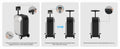 L2 S Smart Rideable Luggage, Foldable Electric Scooter Suitcase, 6.2 Mph Max Speed, 6.2 Mile Range, Lightweight Portable Design