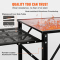 Camping Kitchen Table Folding Portable Cook Station Tables Shelves & A Sink